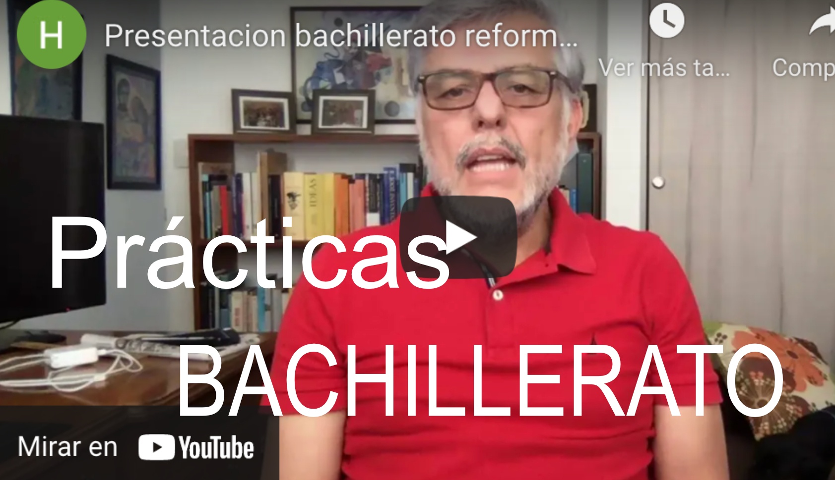 Sitio web con prácticas, explicaciones, recomendaciones para Pruebas de Bachillerato