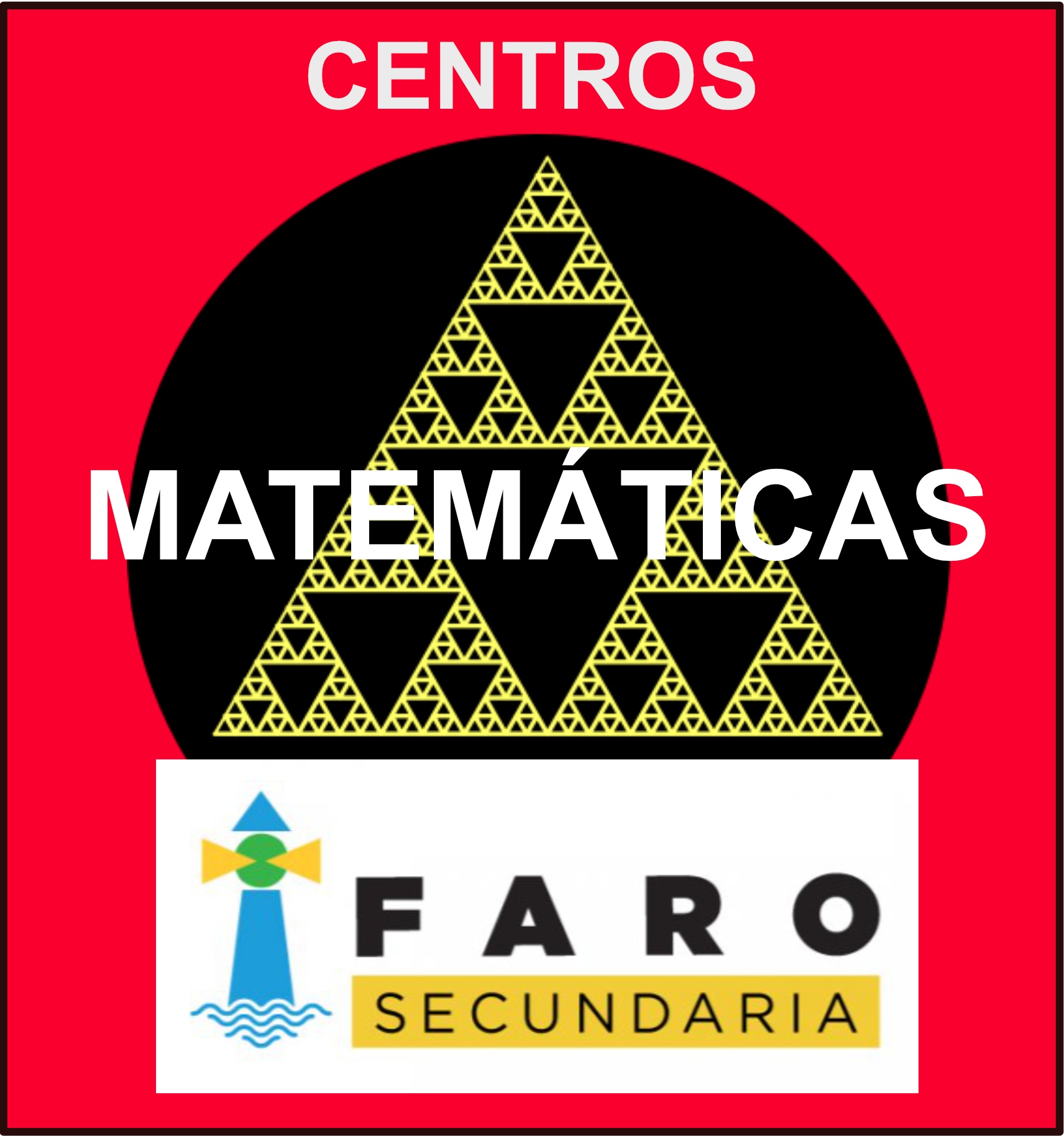 Logo Centros Matematicas FARO rojo